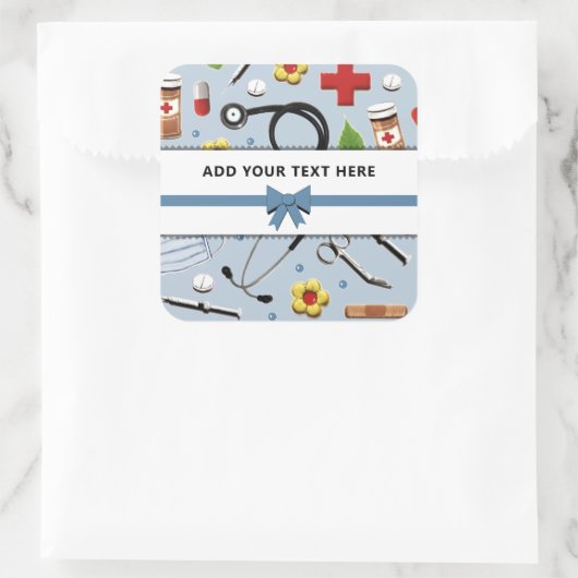 Nurse Appreciation Square Sticker (Tas)