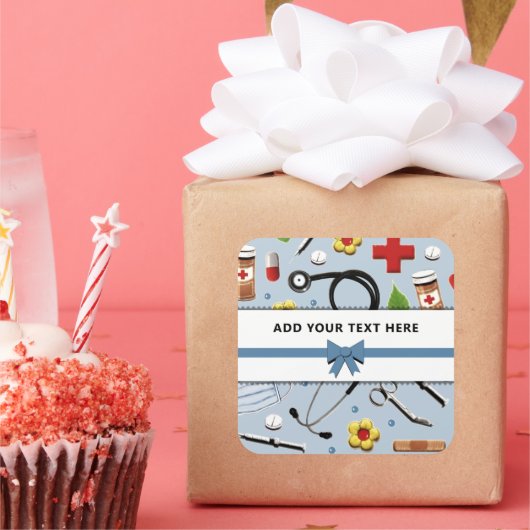 Nurse Appreciation Square Sticker (Feest)