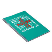 Nurse Art Accessorie Abstract Typo Design Gift Notitieboek (Rechterzijde)