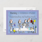 Nurse Art Gifts Briefkaart (Voorkant / Achterkant)