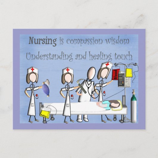 Nurse Art Gifts Briefkaart (Voorkant)
