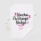 Nurse Art Nacho Average Nurse Golfhanddoek (Insitu)