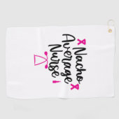 Nurse Art Nacho Average Nurse Golfhanddoek (Horizontaal)