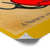 NURSE Art Poster "Compassion Healing Wisdom" (Hoek)