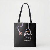 Nurse arts NP Gift RN Stethoscoop Tote Bag (Voorkant)