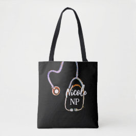 Nurse arts NP Gift RN Stethoscoop Tote Bag