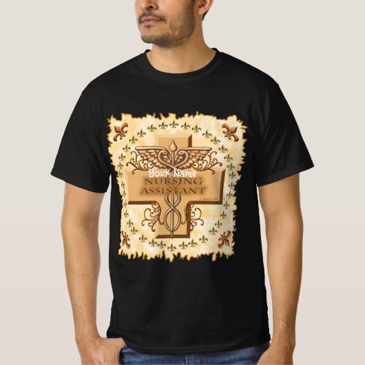Nurse Assistant Caduceus T-shirt (Voorkant)