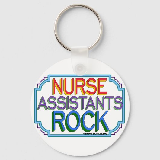 Nurse Assistants Rock Sleutelhanger (Voorkant)
