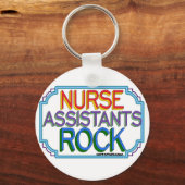 Nurse Assistants Rock Sleutelhanger (Voorkant)