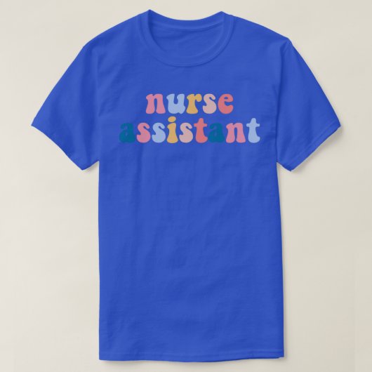 Nurse assistent-typografie t-shirt (Design voorkant)