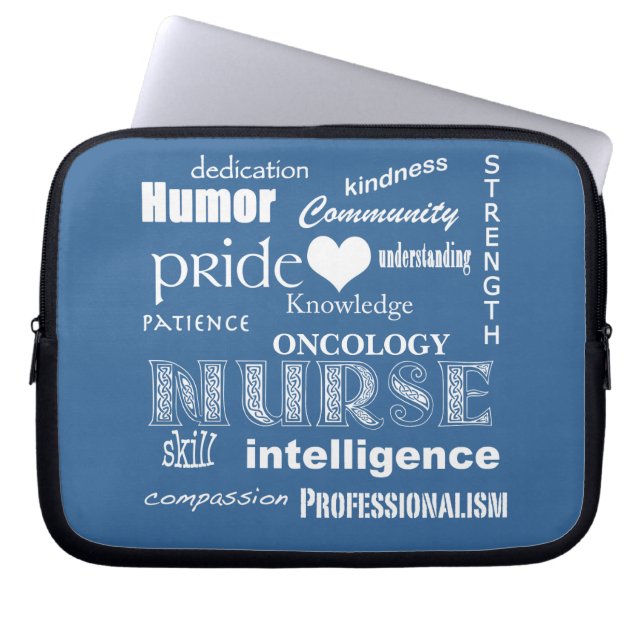 Nurse Attributen/ONCOLOGIE () Laptop Sleeve (Voorkant)