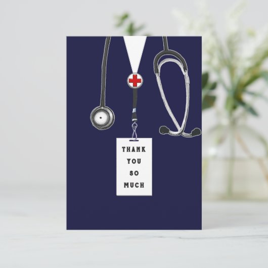 Nurse Bedankkaart (Staand voorkant)