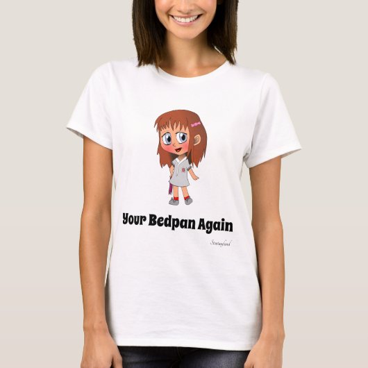 Nurse bedpan t-shirt (Voorkant)