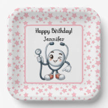 Nurse Birthday Party Paper Bord