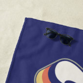 Nurse blauwe kledij van oude band strandlaken (In situ)