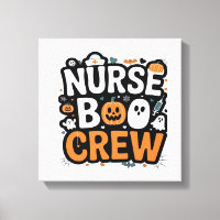Nurse Boo Crew Halloween Gezondheidszorg Held Grie
