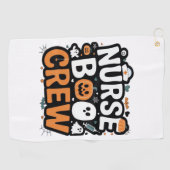 Nurse Boo Crew Halloween Healthcare Hero Spooky Golfhanddoek (Horizontaal)