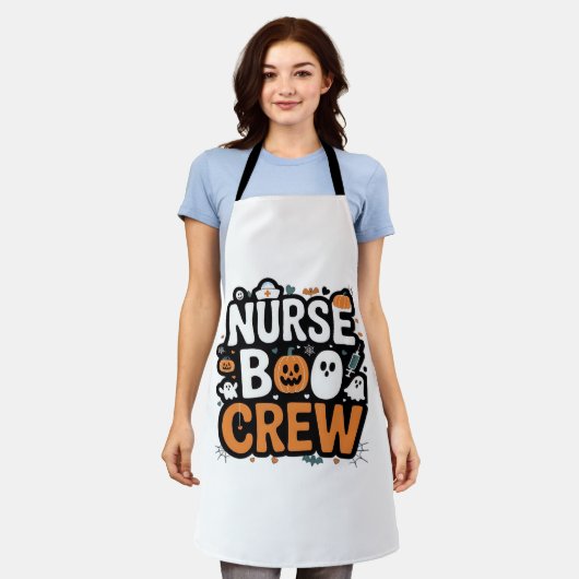 Nurse Boo Crew Halloween Healthcare Hero Spooky Schort (Gedragen)