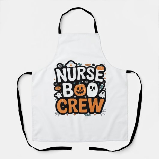 Nurse Boo Crew Halloween Healthcare Hero Spooky Schort (Voorkant)