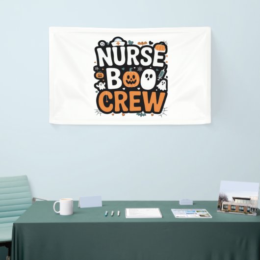Nurse Boo Crew Halloween Healthcare Hero Spooky Spandoek (Beurs)