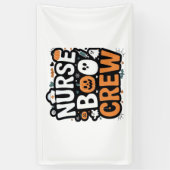 Nurse Boo Crew Halloween Healthcare Hero Spooky Spandoek (Verticaal)