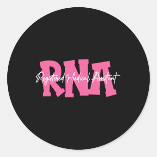 Nurse Borstkanker Maand RMA Geregistreerd Medisch  Ronde Sticker