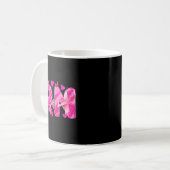 Nurse Breast Cancer Awareness Nk Ribbon Nursing Rn Koffiemok (Voorkant links)