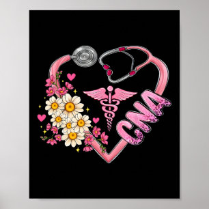 Nurse Breast Cancer Month CNA gecertificeerde verp Poster
