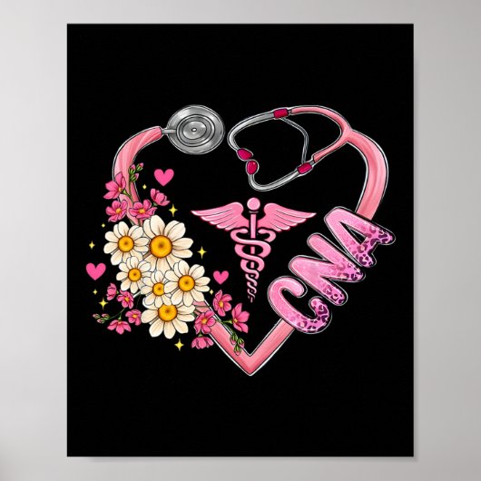 Nurse Breast Cancer Month CNA gecertificeerde verp Poster (Voorkant)