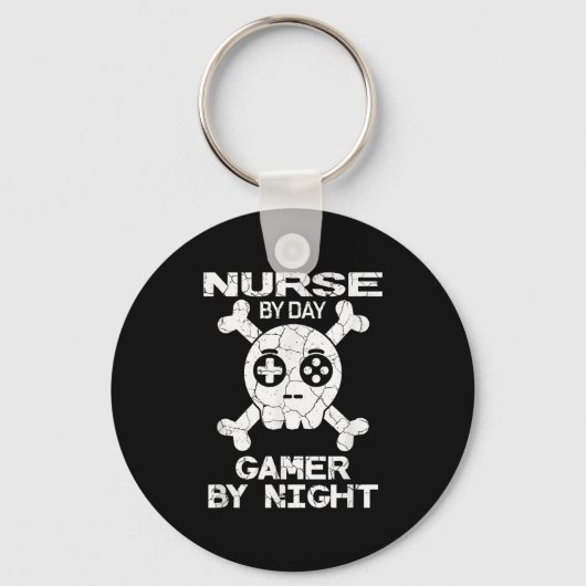 Nurse By Day Gamer By Night - Gaming Quote  Sleutelhanger (Voorkant)