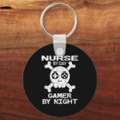 Nurse By Day Gamer By Night - Gaming Quote  Sleutelhanger (Voorkant)