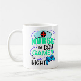 Nurse by Day Gamer by Night Koffiemok