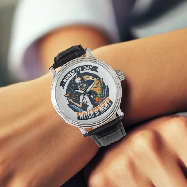 Nurse by Day Witch beroemd gemaakt door Night Hall Horloge (Nurse by Day Witch by Night Watch)