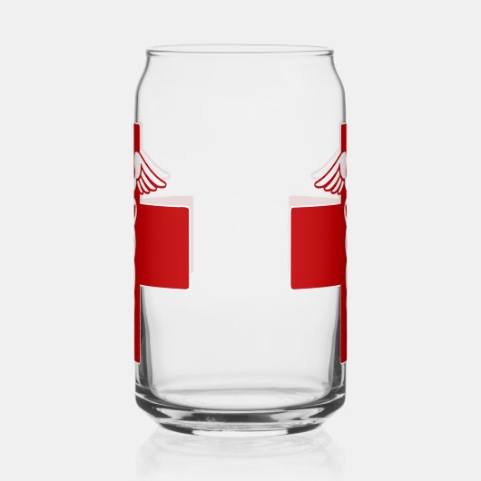 Nurse Caduceus Blikvorm Glas (Links)