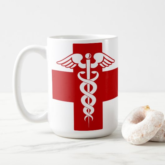 Nurse Caduceus Koffiemok (Met donut)