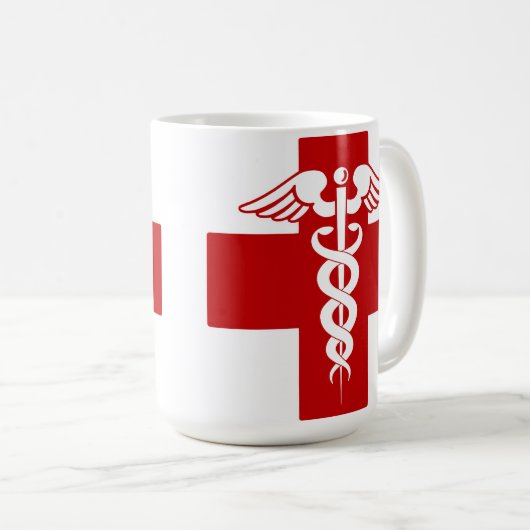 Nurse Caduceus Koffiemok (Voorkant rechts)