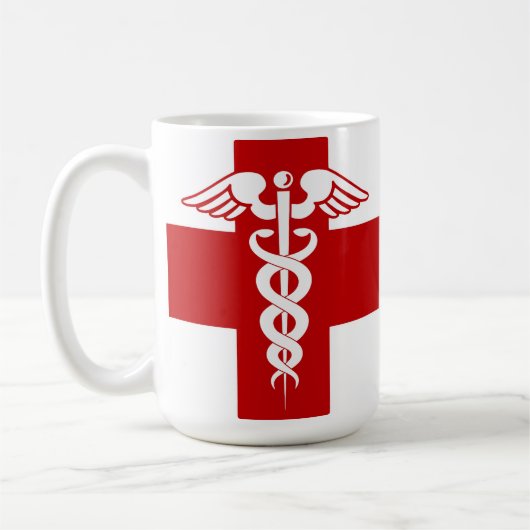 Nurse Caduceus Koffiemok (Links)