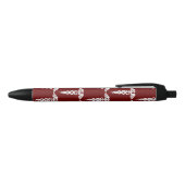 Nurse Caduceus Medical Symbol Pattern Stylish Zwarte Inkt Pen (Bovenkant)