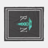 Nurse Caduceus Medium Fleece Blanket Deken (Voorkant (Horizontaal))