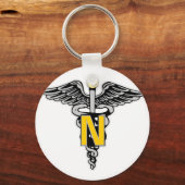 Nurse Caduceus Sleutelhanger (Voorkant)