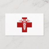 Nurse Caduceus Visitekaartje (Achterkant)