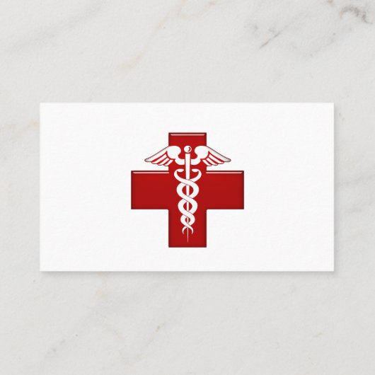 Nurse Caduceus Visitekaartje (Achterkant)