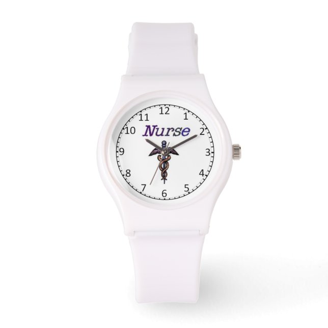 Nurse Caduceus Watch Horloge (Voorkant)