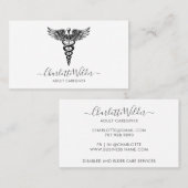 Nurse Caregiver Caduceus Visitekaartje (Voorkant / Achterkant)