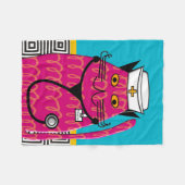 Nurse Cat Fleece Blanket III (Voorkant (Horizontaal))