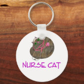 Nurse Cat Kechain Sleutelhanger (Voorkant)
