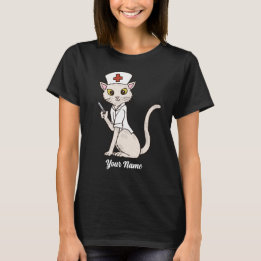 Nurse Cat - Witte Kat Nurse Cat Lover T-shirt