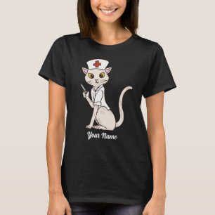Nurse Cat - Witte Kat Nurse Cat Lover T-shirt
