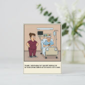 Nurse Catches Patient Drinking Whiskey Get Well Briefkaart (Staand voorkant)