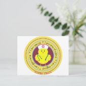 Nurse Chick Briefkaart (Staand voorkant)